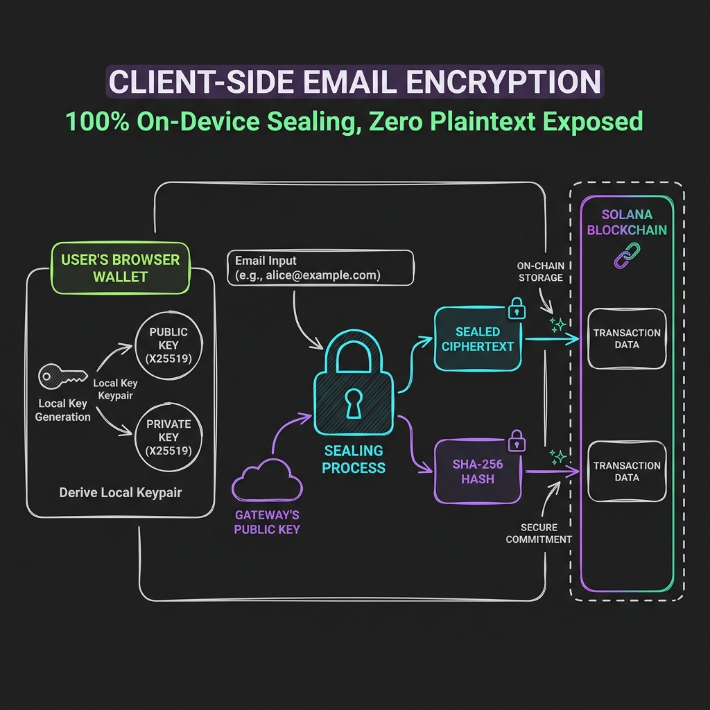 On-device key sealer cryptographic handshake diagram